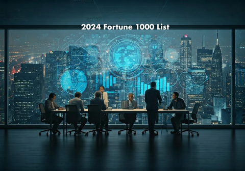 Fortune 1000 list - CEOs sitting at a roundtable