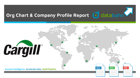 Cargill Org Chart and Deep Dive Sales Intelligence Report cover by databahn