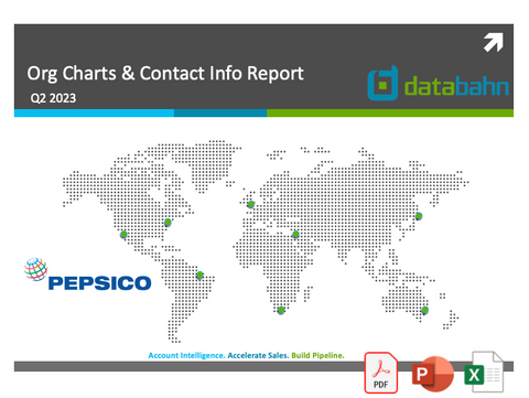 PepsiCo org chart & contact info cover page