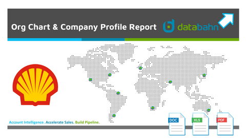 Shell org chart and sales intelligence report cover by databahn